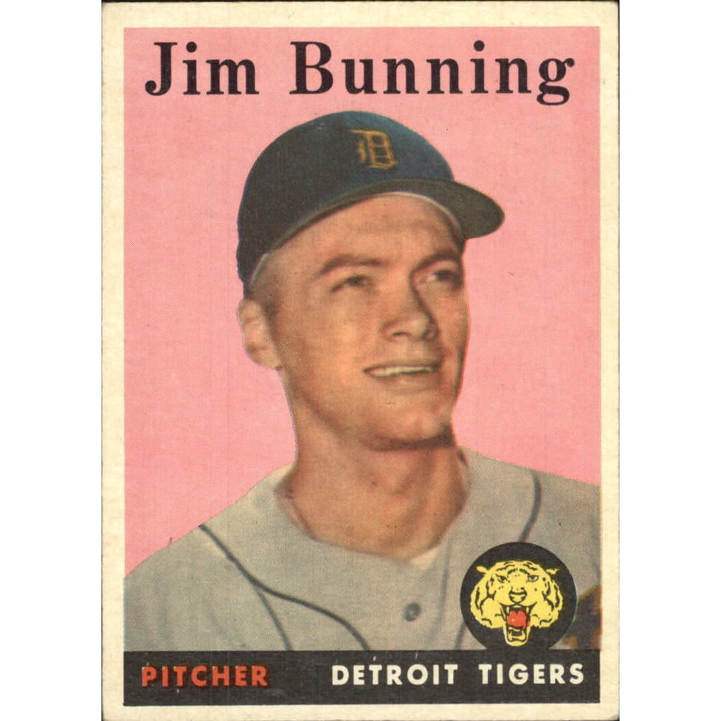 1958 Topps #115 Jim Bunning. rookie card picture