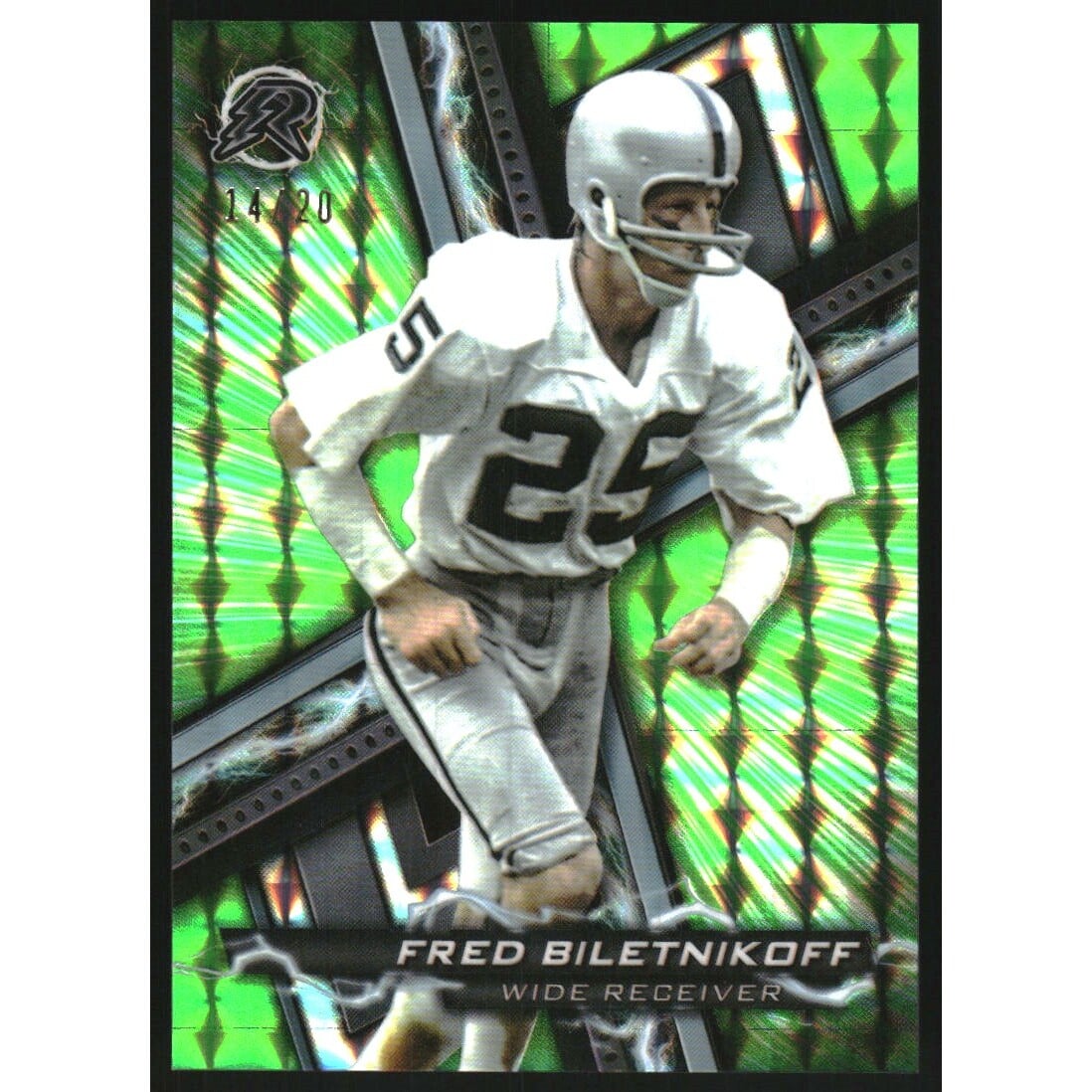2023 Topps Composite Resurgence Lime Green Geometric #81 Fred Biletnikoff. rookie card picture