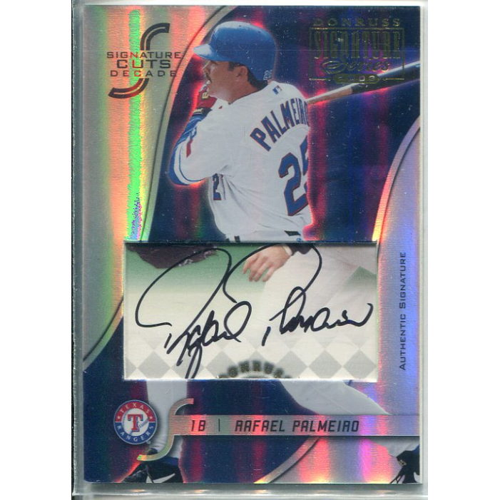 2003 Donruss Signature Cuts Decade #96 Rafael Palmeiro 2003 Donruss Signature Cuts Decade #96 Rafael Palmeiro