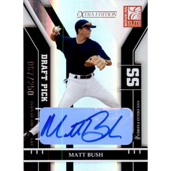 2004 Donruss Elite Extra Edition Signature Turn of the Century #281 Matt Bush DP/250