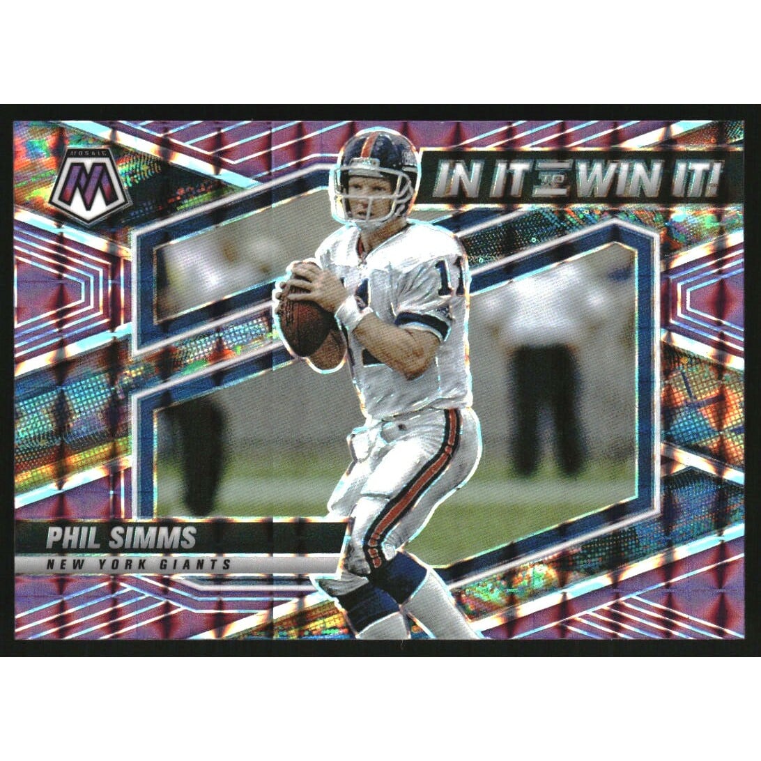 2022 Panini Mosaic In It to Win It Mosaic Purple #5 Phil Simms. rookie card picture