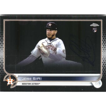2022 Topps Chrome Rookie Autographs Blue RayWave Refractors #RAJS Jose Siri