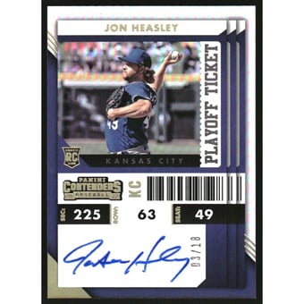 2022 Panini Chronicles Contenders Rookie Playoff Ticket #35 Jon Heasley