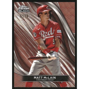 2024 Topps Chrome Black Rose Gold Wave Refractors #92 Matt McLain
