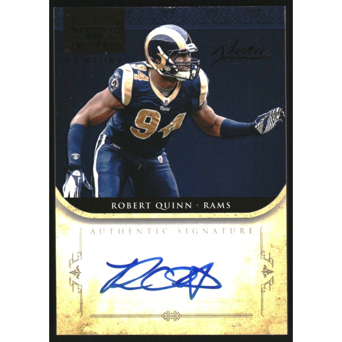 2011 Playoff National Treasures Century Black Signature #300 Robert Quinn/25