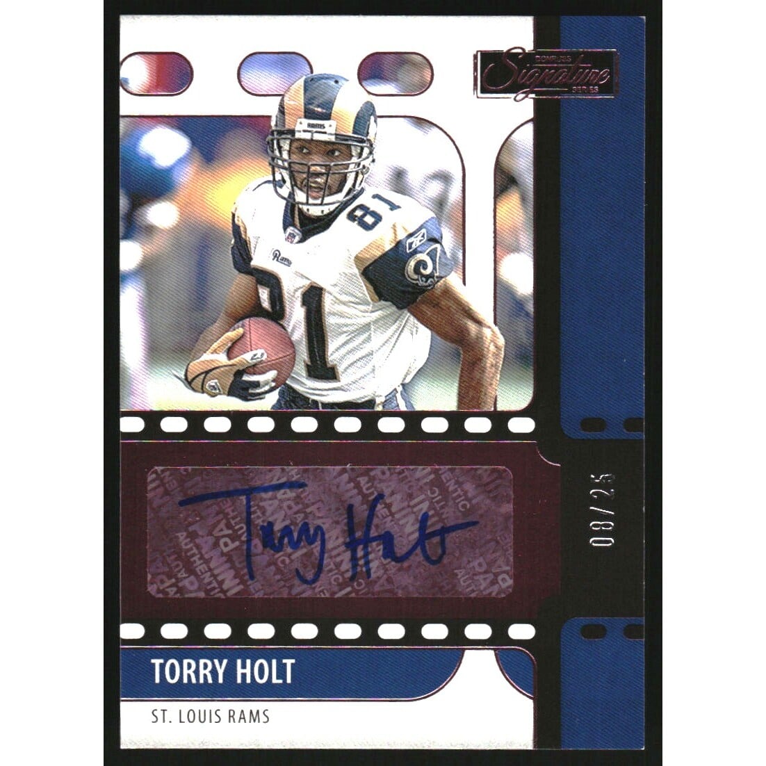 2021 Panini Chronicles Signature Series Pink #38 Torry Holt/25