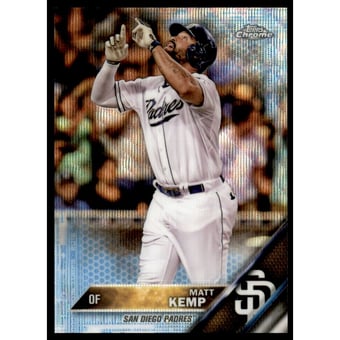2016 Topps Chrome Blue Wave Refractors #74 Matt Kemp