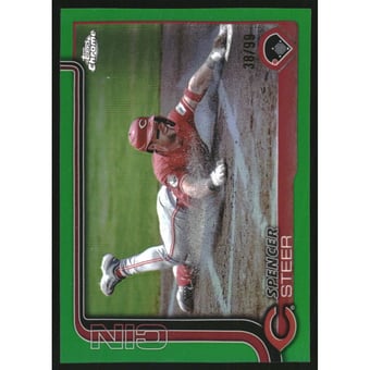 2025 Topps Chrome Green Refractors #174 Spencer Steer