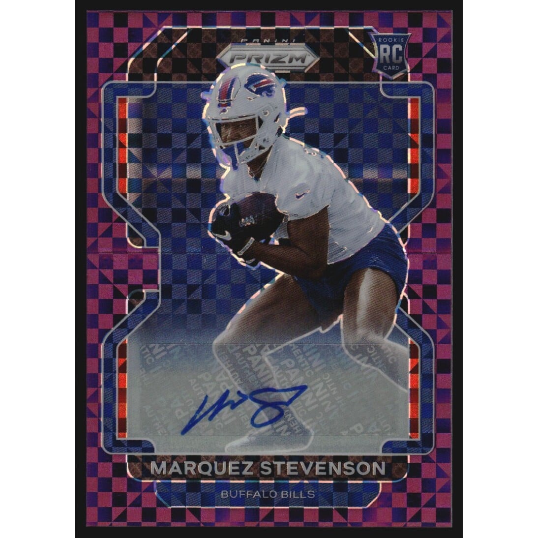 2021 Panini Prizm Rookie Autographs Prizms Purple Power #407 Marquez Stevenson. rookie card picture
