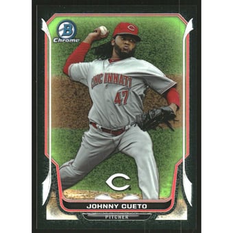 2014 Bowman Chrome Black Static Refractors #85 Johnny Cueto