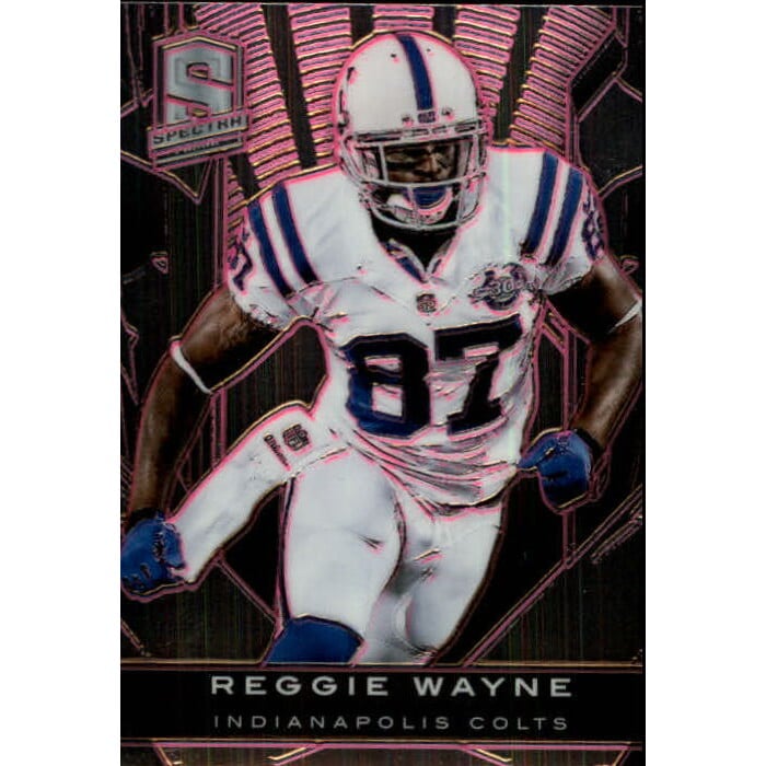 2013 Panini Spectra Embossed Pink #44 Reggie Wayne. rookie card picture