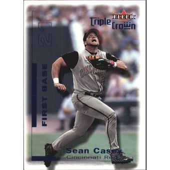 2001 Fleer Triple Crown Blue #75 Sean Casey/20