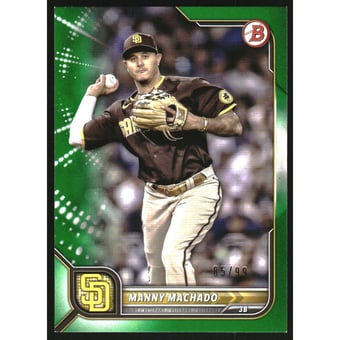 2022 Bowman Green #66 Manny Machado