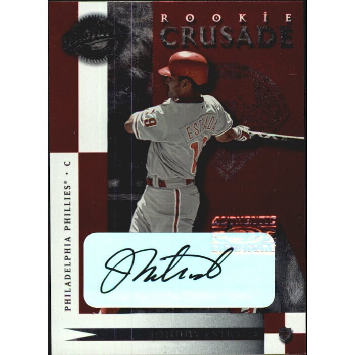 2001 Donruss Class of 2001 Crusade Autographs #C30 Johnny Estrada/200. rookie card picture