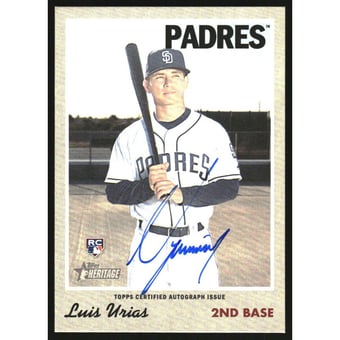 2019 Topps Heritage Real One Autographs #ROALU Luis Urias