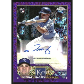 2023 Topps Chrome Update Autographs Purple Speckle Refractors #ACMM Michael Massey