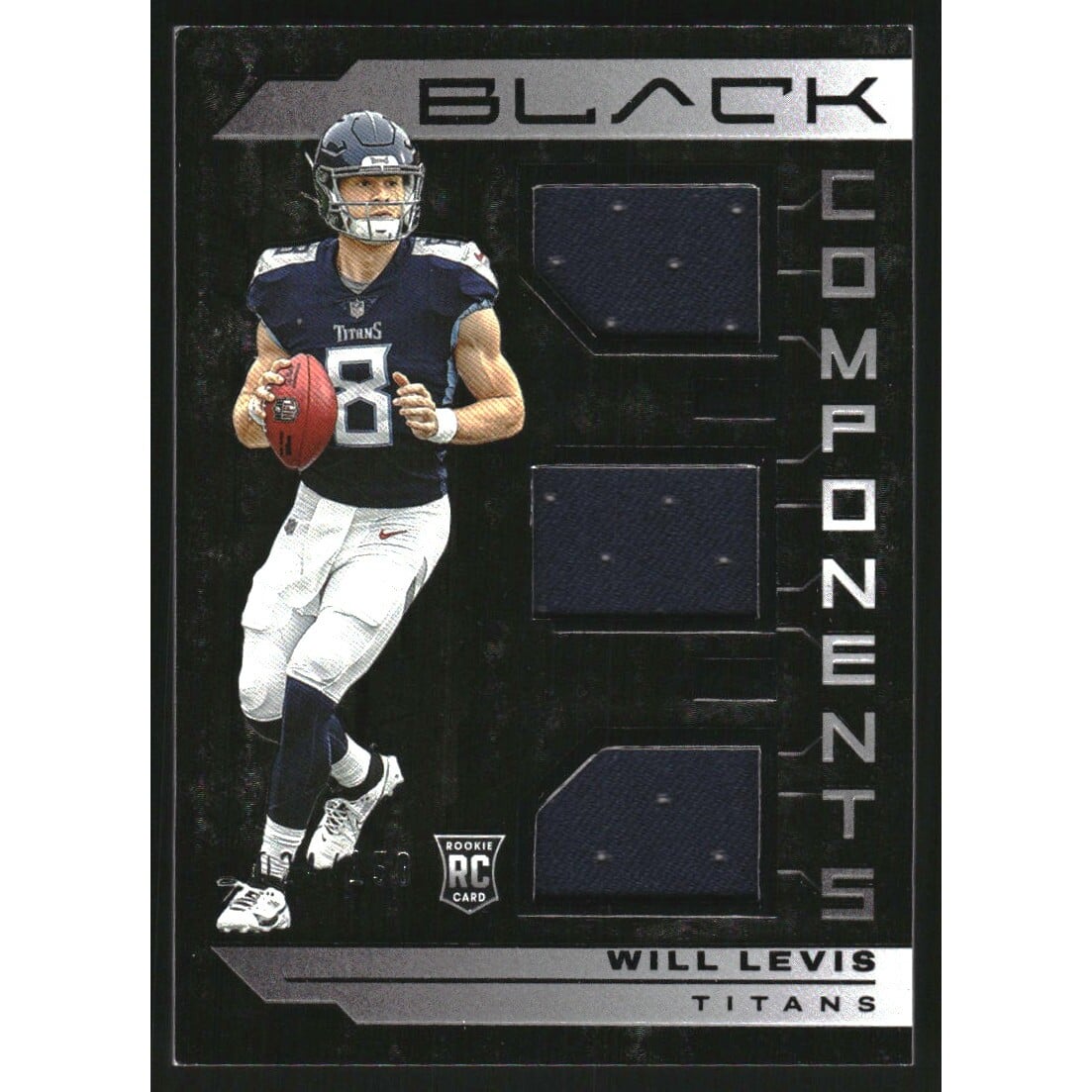 2023 Panini Black Components Jerseys #6 Will Levis
