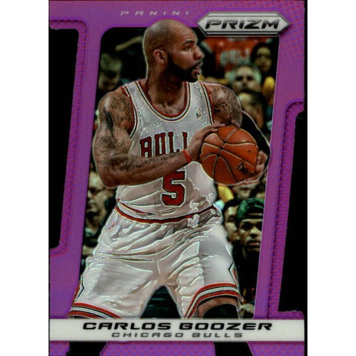 2013-14 Panini Prizm Prizms Purple Die Cut #117 Carlos Boozer. rookie card picture