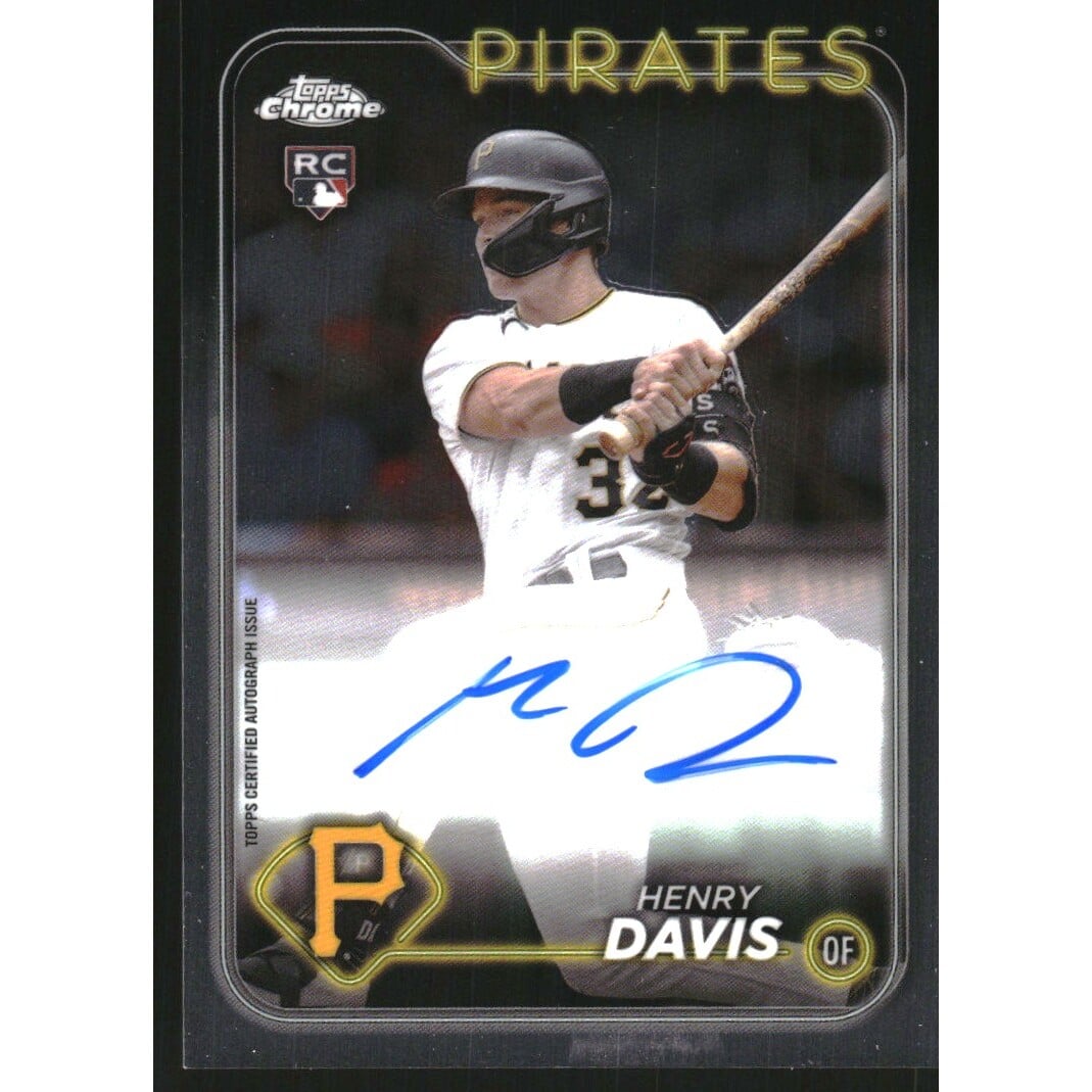 2024 Topps Chrome Rookie Autographs #RAHAD Henry Davis. rookie card picture