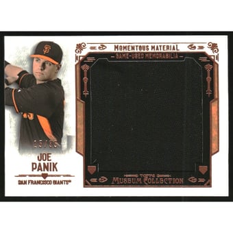 2015 Topps Museum Collection Momentous Material Jumbo Relics Copper #MMJRJPI Joe Panik