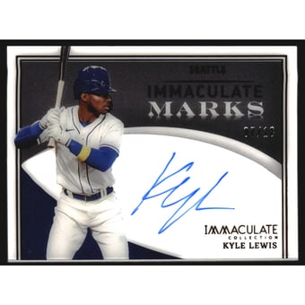 2022 Immaculate Collection Immaculate Marks Black #6 Kyle Lewis
