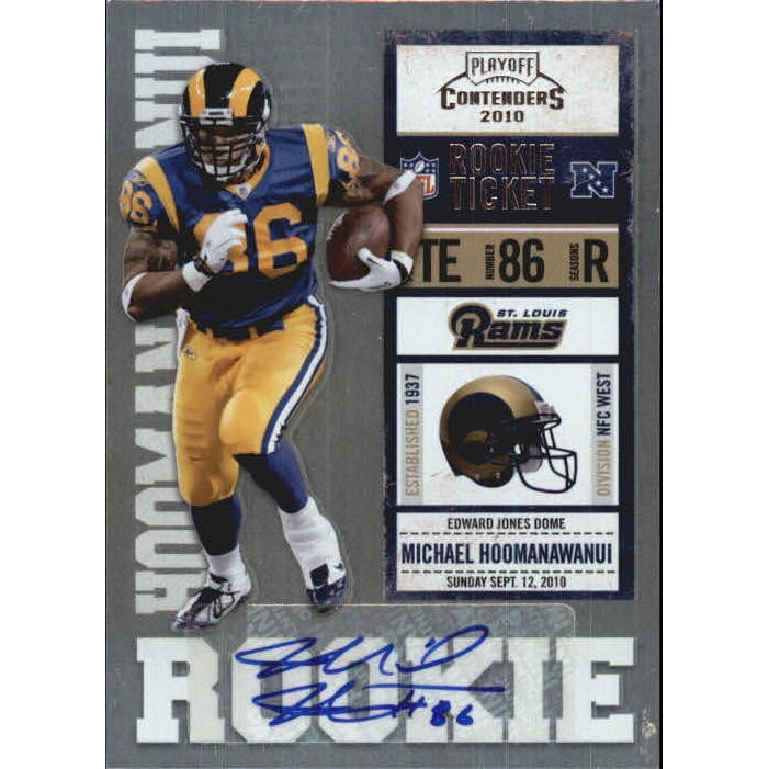 2010 Playoff Contenders #171 Michael Hoomanawanui AU RC