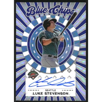 2025 Panini Prospect Edition Blue Chip Signatures #13 Luke Stevenson