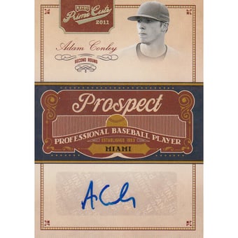 2011 Prime Cuts Prospect Signatures Gold #AC Adam Conley/49