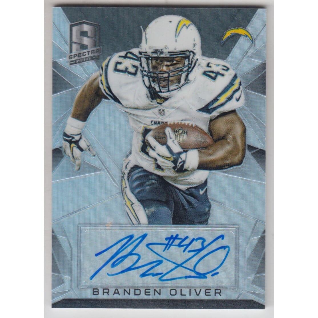 2015 Panini Spectra Signatures #32 Branden Oliver/99. rookie card picture