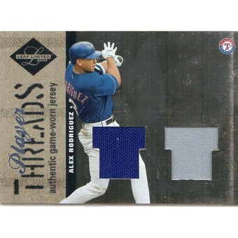 2003 Leaf Limited Player Threads Double #2 Alex Rodriguez Rgr-M's