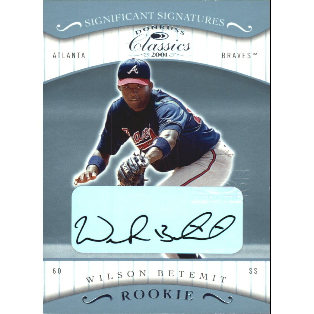 2001 Donruss Classics Significant Signatures #106 Wilson Betemit. rookie card picture