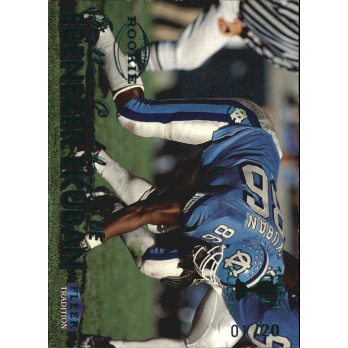 1999 Fleer Tradition Trophy Collection #268 Ebenezer Ekuban. rookie card picture