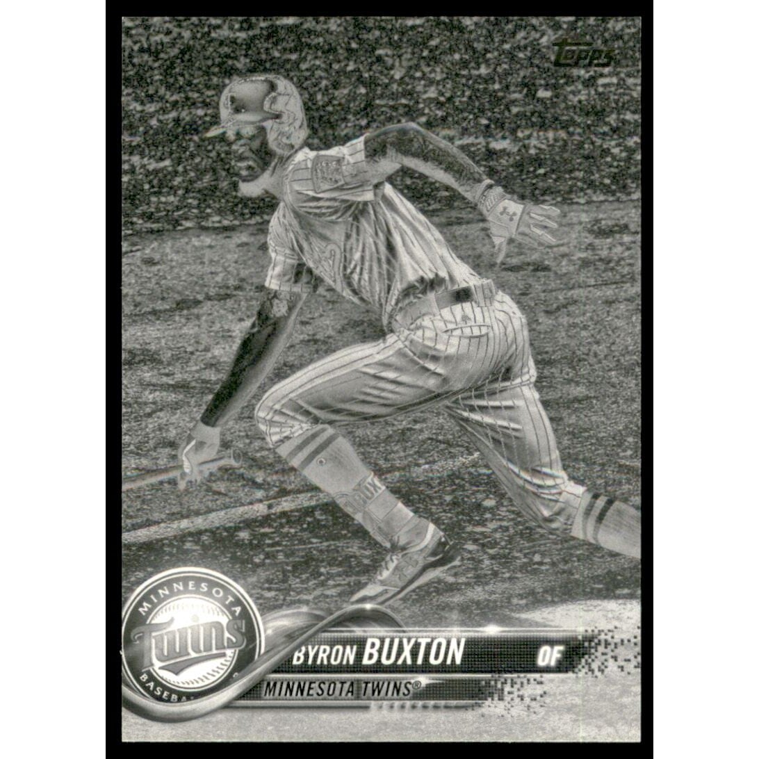 2018 Topps Black and White Negative #127 Byron Buxton. rookie card picture