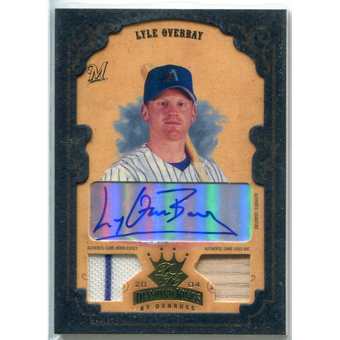 2004 Diamond Kings DK Combos Framed Gold #101 Lyle Overbay Bat-Jsy/5