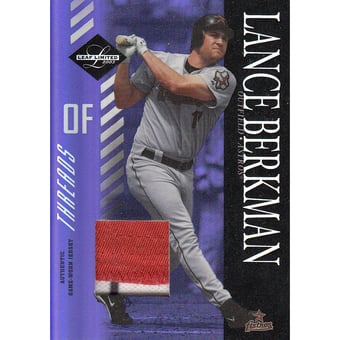2003 Leaf Limited Threads Prime #32 L.Berkman No Socks