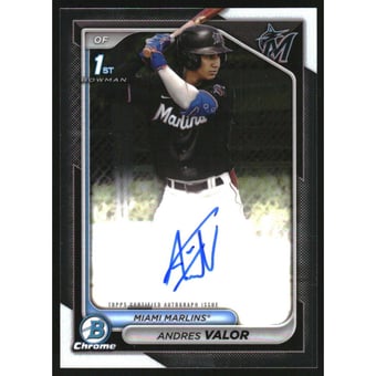 2024 Bowman Chrome Prospect Autographs #CPAAV Andres Valor