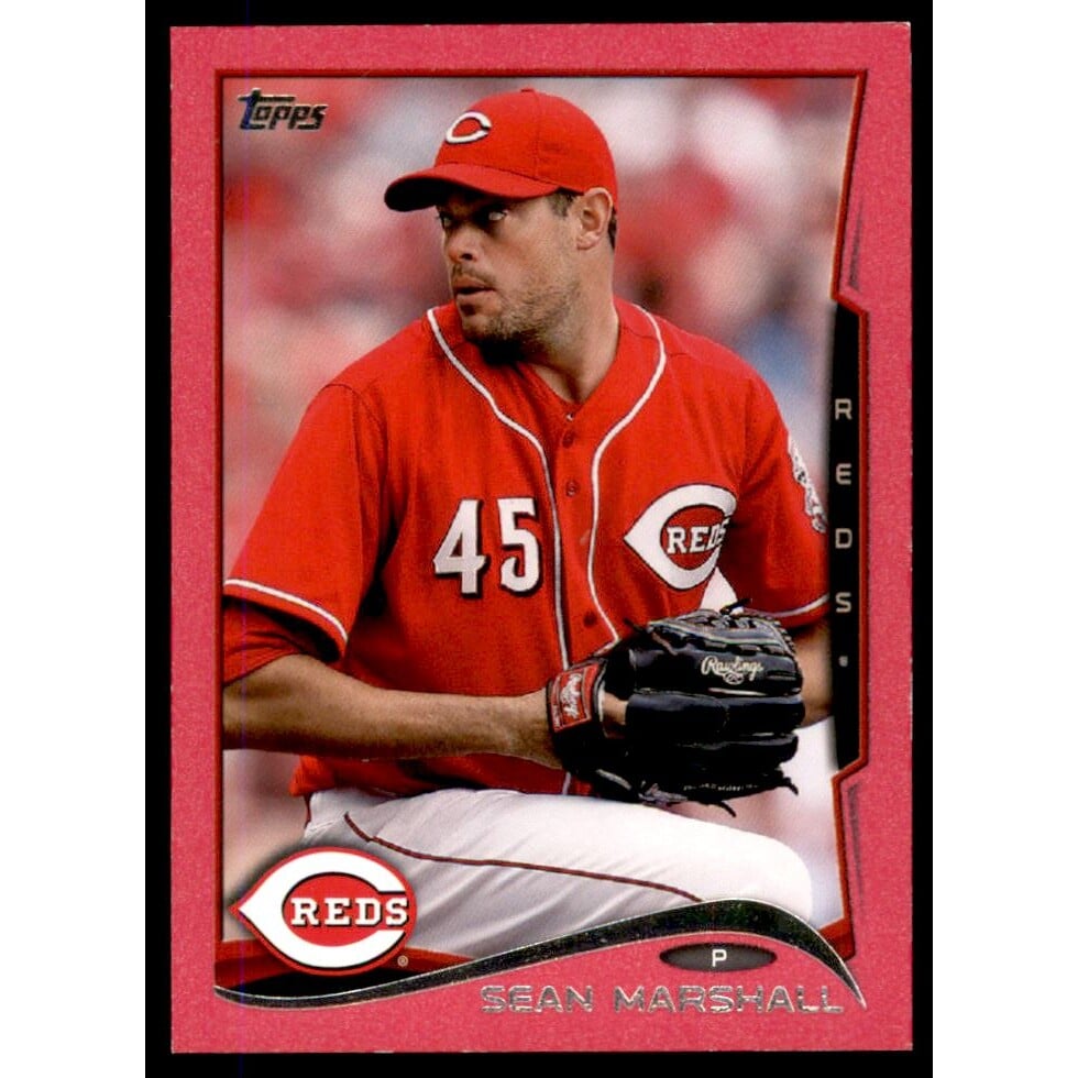 2014 Topps Mini Pink #445 Sean Marshall. rookie card picture