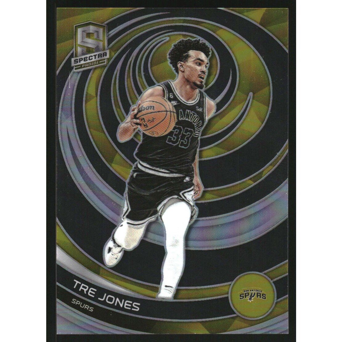 2022-23 Panini Spectra Gold #109 Tre Jones. rookie card picture