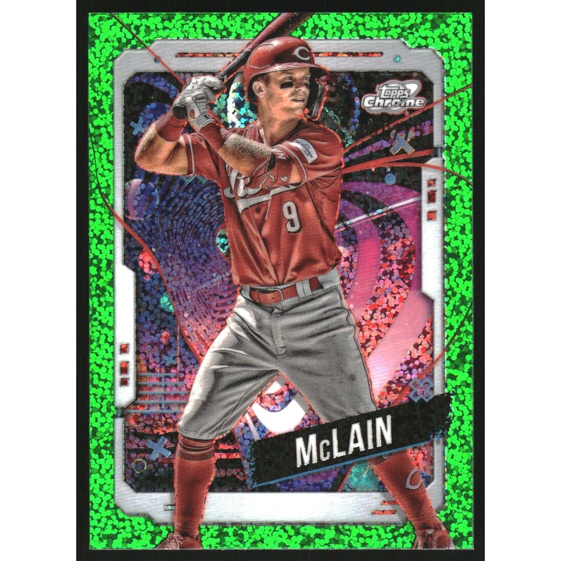 2024 Topps Cosmic Chrome Green Space Dust Refractors #85 Matt McLain. rookie card picture