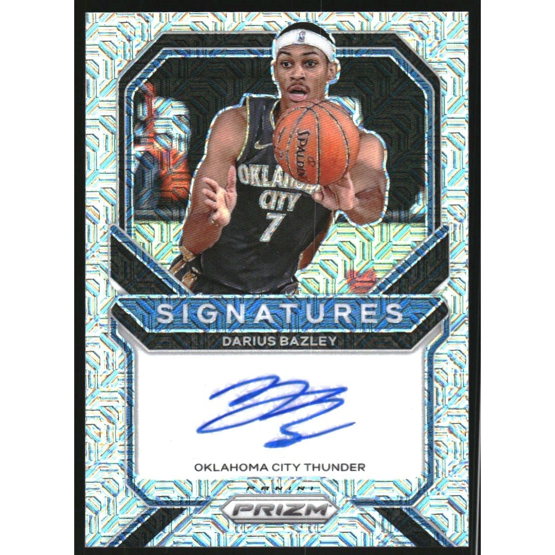 2020-21 Panini Prizm Signatures Prizms Mojo #23 Darius Bazley. rookie card picture