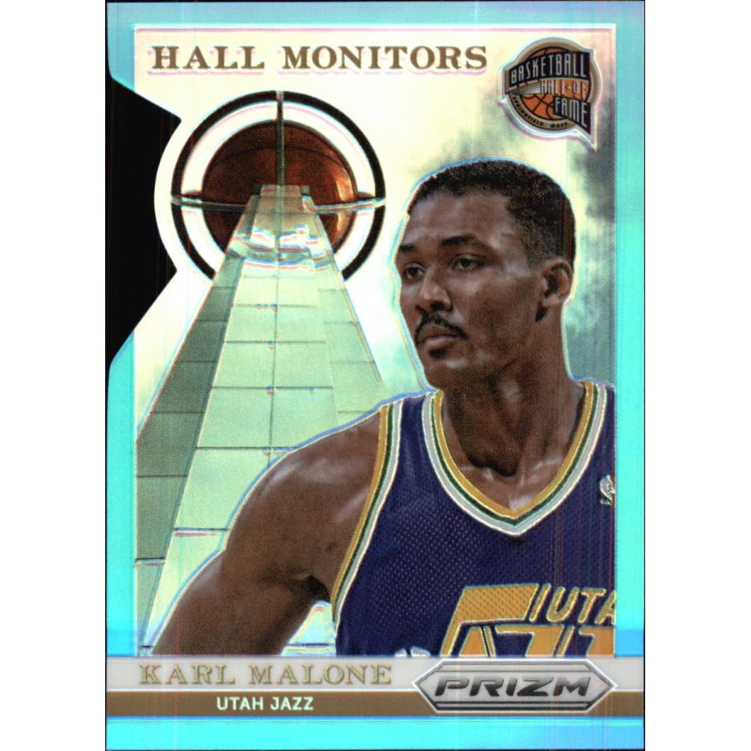 2013-14 Panini Prizm Hall Monitors Prizms Light Blue Die Cut #4 Karl Malone. rookie card picture