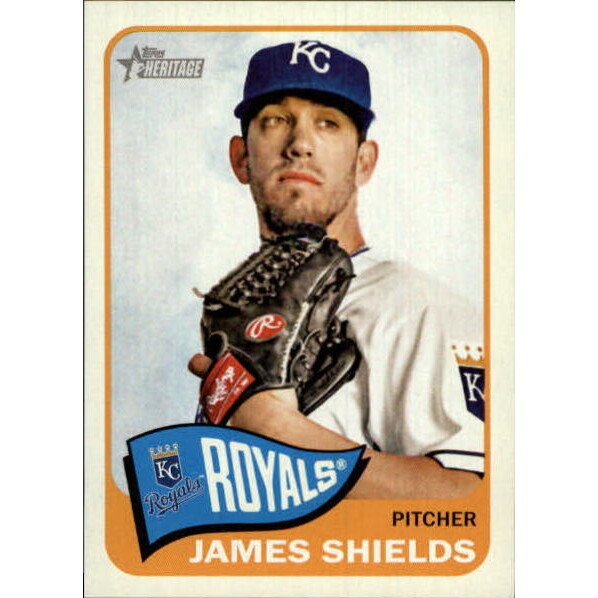2014 Topps Heritage Mini #449 James Shields. rookie card picture
