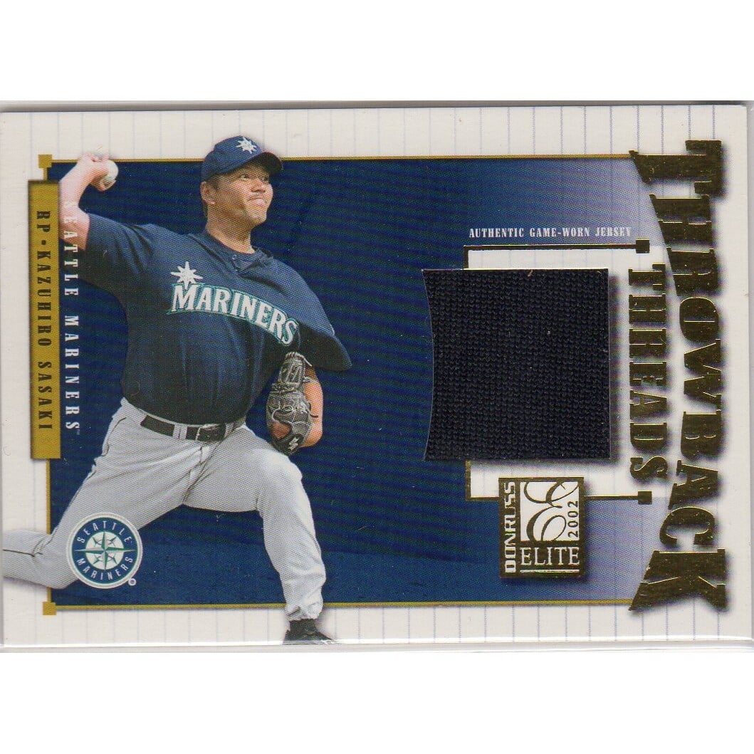 2002 Donruss Elite Throwback Threads #45 Kazuhiro Sasaki. rookie card picture