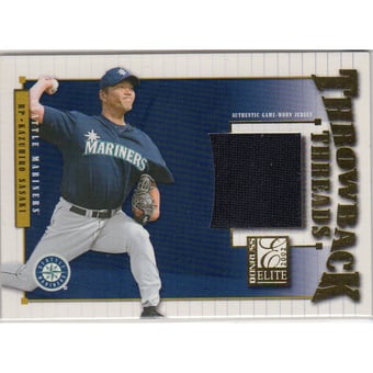 2002 Donruss Elite Throwback Threads #45 Kazuhiro Sasaki