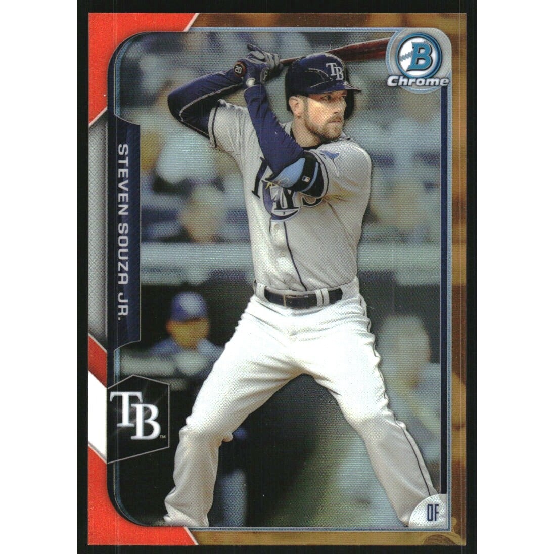 2015 Bowman Chrome Orange Refractors #63 Steven Souza Jr.. rookie card picture