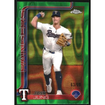 2025 Topps Chrome Green Lava Refractors #220 Josh Jung