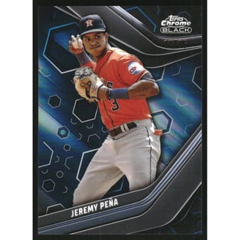2023 Topps Chrome Black Blue Refractors #23 Jeremy Pena