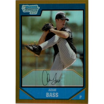 2007 Bowman Chrome Prospects Gold Refractors #BC99 Adam Bass