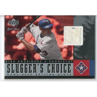 2001 Upper Deck Gold Glove Slugger's Choice #SCARR Alex Rodriguez Rangers