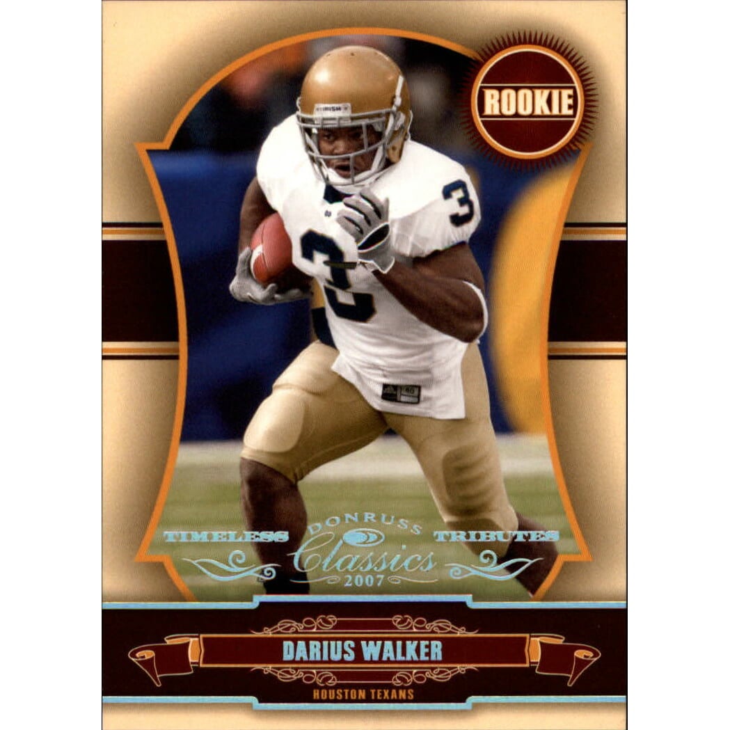 2007 Donruss Classics Timeless Tributes Silver #253 Darius Walker. rookie card picture